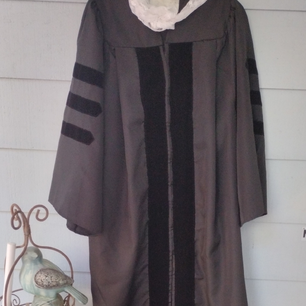 Black Academic Graduation Gown for Costume